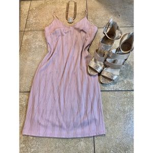 Mauve Spaghetti Strap Mini Dress